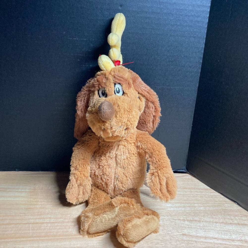 Dr Seuss the Grinch 'Max' Brown Dog Plush. Pre-Owned
